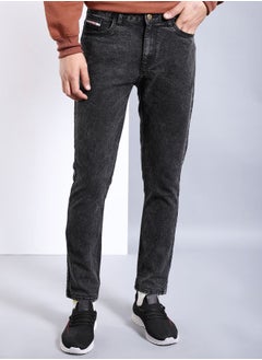 The Indian Garage Co Men Slim Fit Solid Mid-Rise Stretchable Jeans  - Image 1