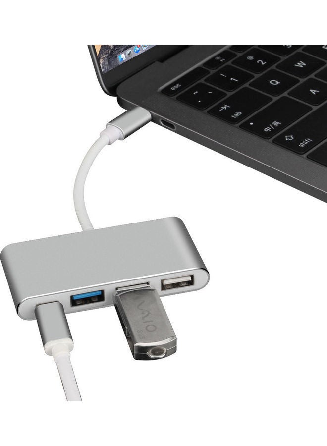 NIBEMINENT USB 3.0 Hub Silver - Image 5