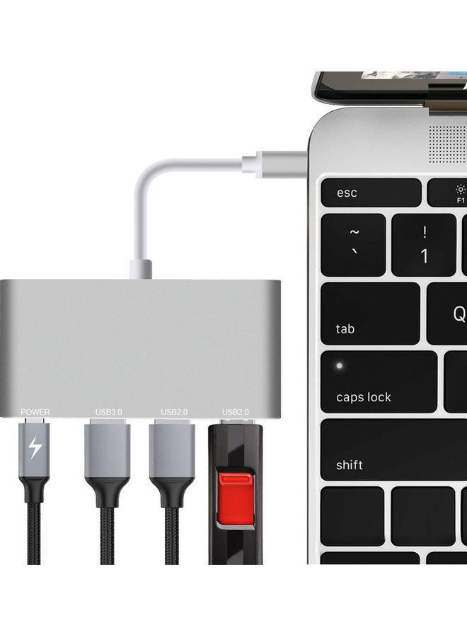 NIBEMINENT USB 3.0 Hub Silver - Image 2