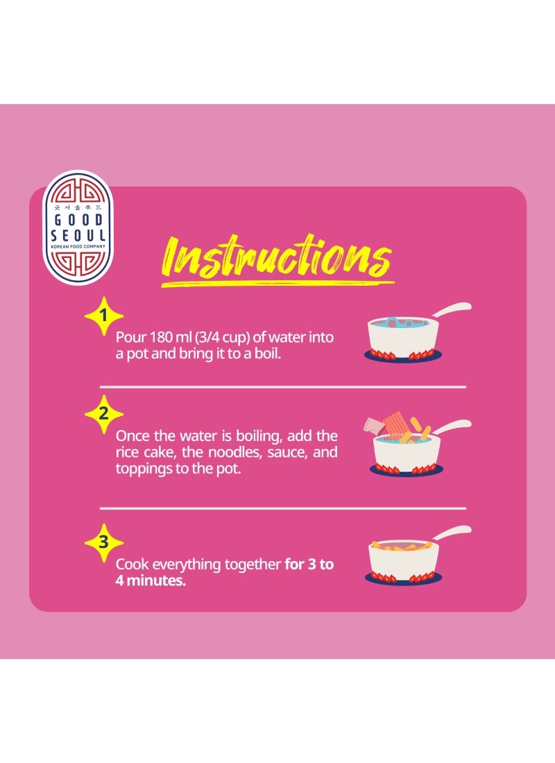 Good Seoul Carbonara Rapokki Korean Rice Cake With Ramen - Image 3