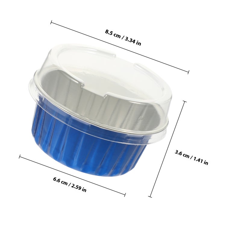 50Pcs Cupcake Baking Cups Disposable Cupcake Cup Aluminum Foil Cups Muffin Baking Cups - Image 2