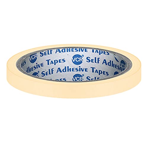 VCR Masking Tape - 20 Meters in Length 06mm / 0.25" Width - 1 Roll Per Pack - Easy Tear Tape, Best for Carpenter, Labelling, Painting and leaves no residue after a peel. - Image 1