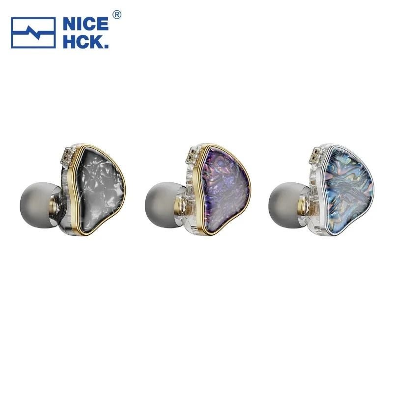 Nicehck DB2 Hi-Fi 1dd+1ba Hybrid Dual-Driver Wired In-Ear Monitor Earphones, 0.78 2-Pin, With Mic, Black - Image 3