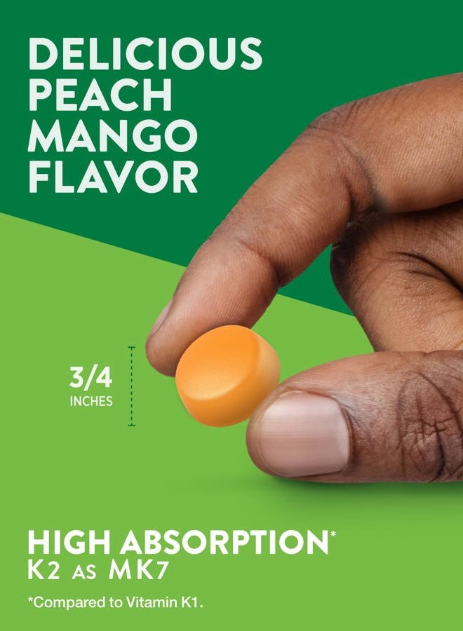 Nature's Truth فيتامين D3 + K2 جومي | 50 حبة | نكهة خوخ مانجو | مكمل نباتي، غير معدل وراثيًا وخالي من الجلوتين - Image 5