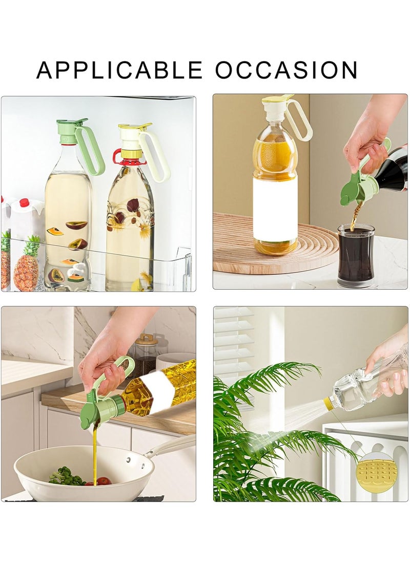 CMGTYYD 2Pcs Oil Pouring Spout Converter, Pouring Spout Attachment with Handle, Pouring Spout for Oil, Kitchen Oil Filter Dispenser, Oil Dispenser Spout, Bottle Pourer, Turn Your Bottles Into Dispensers for Oil  - Image 2
