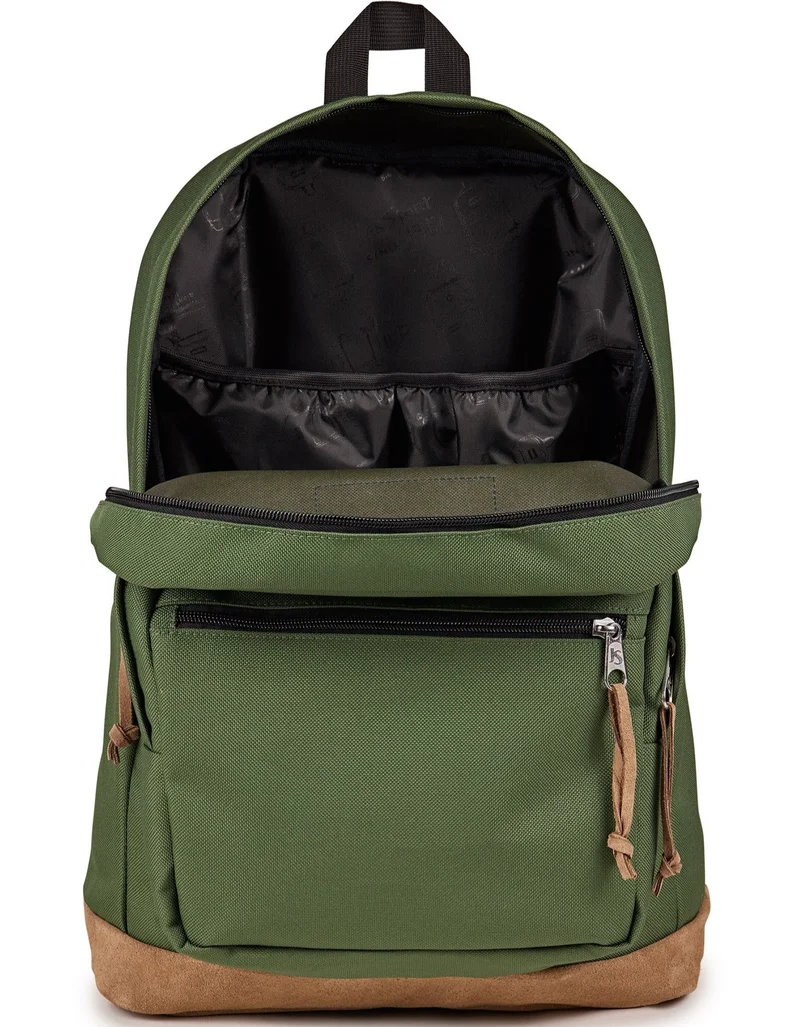 JANSPORT Right Pack Large Premium Fabric Unisex Laptop Backpack - Cargo Green