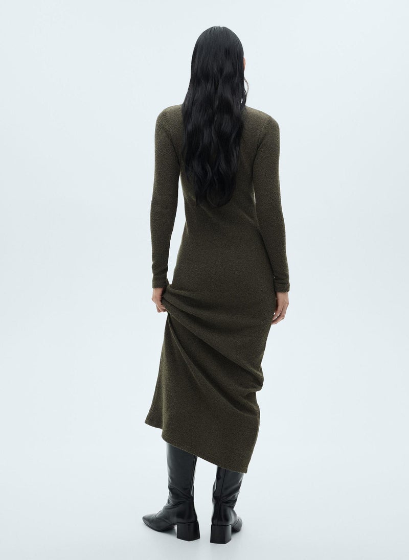 MANGO Turtleneck Knit Dress  - Image 2