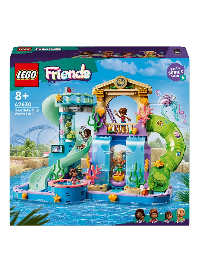 LEGO Friends Heartlake City Water Park Playset, Building Set For Kids, Creative Play For Girls And Boys Aged 8 Years And Over, 3 Mini-Dolls, A Micro-Doll, 3 Slides And Whirlpool 42630 (814 Pieces)  - Image 2