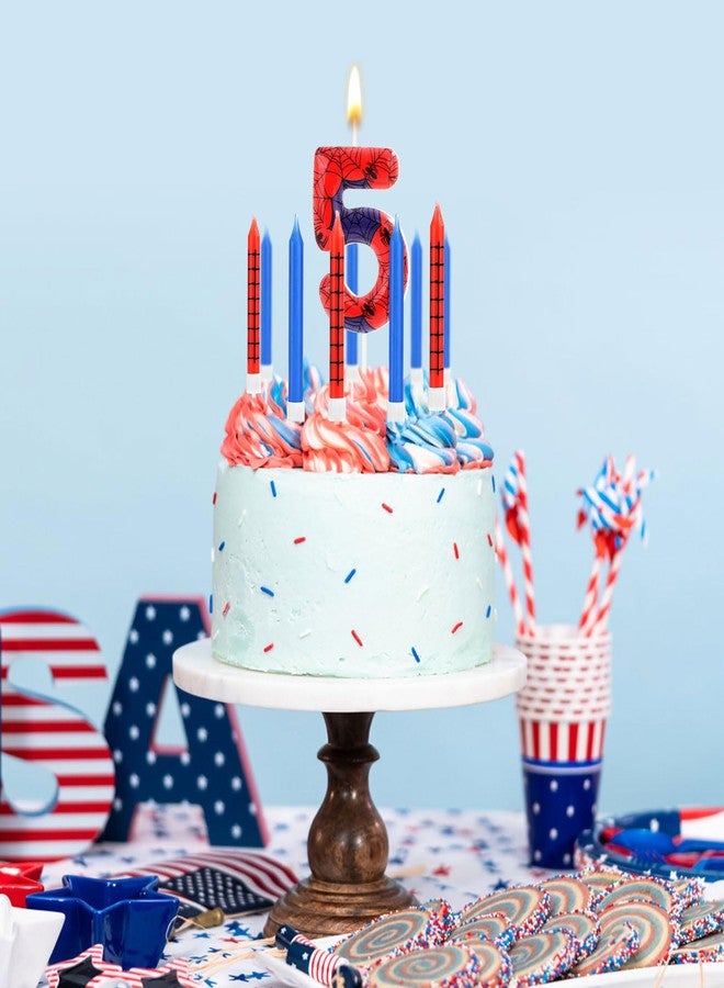 XIHIRCD 13pcs Spider Shaped Birthday Candles, Spider Themed Birthday Candles Cake Topper Candle Candles Birthday Cake Candles Numbers for Birthday Cake Decorations (5) - Image 5