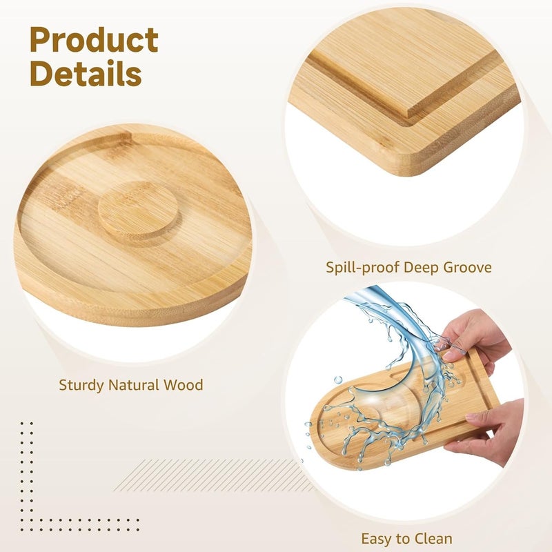 Wooden Margarita Rimming Tools, 2 Pcs, Bartender Kit, Fit Glasses to 4.7, Bowl Not Included, Ideal for, Parties - Image 4