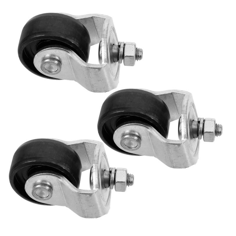3pcs Heavy Duty Jack Caster Wheels for Floor Jack Swivel Replacement Easy Install - Image 2