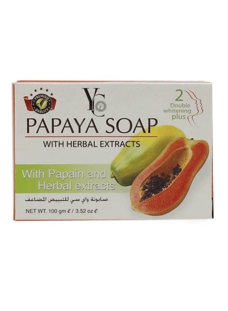 YC Papaya Herbal Soap Double Whitening