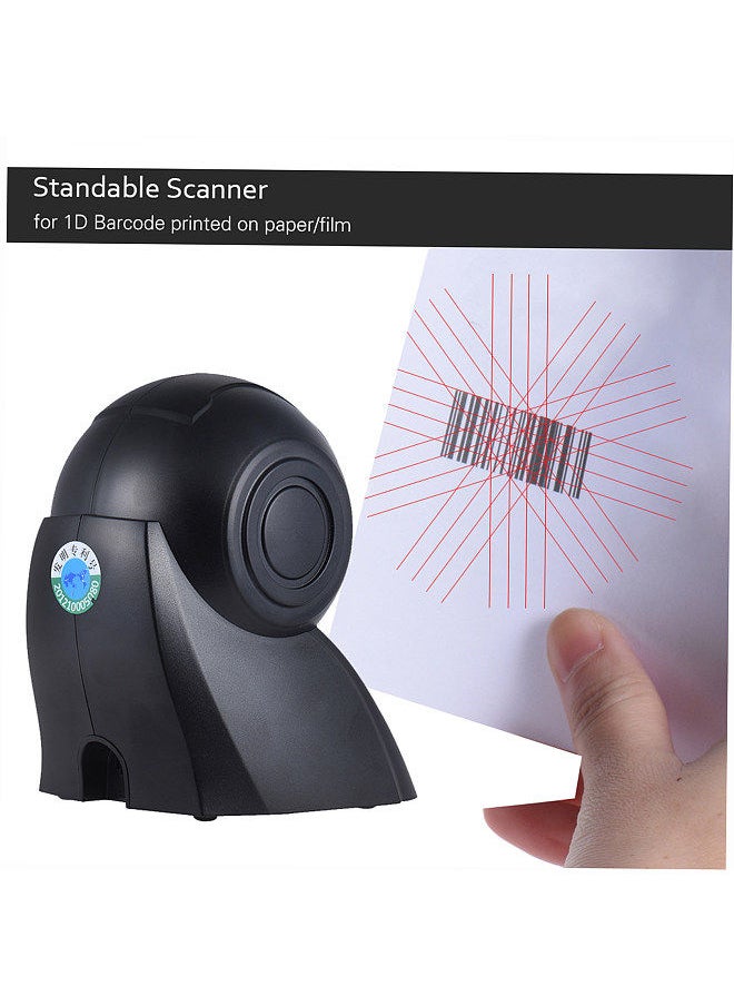 Generic Omni-directional 20 Lines 1D USB Orbit Barcode Scanner Reader Auto Scanning 1800t/s Speed 30° Adjustable Head  - Image 2