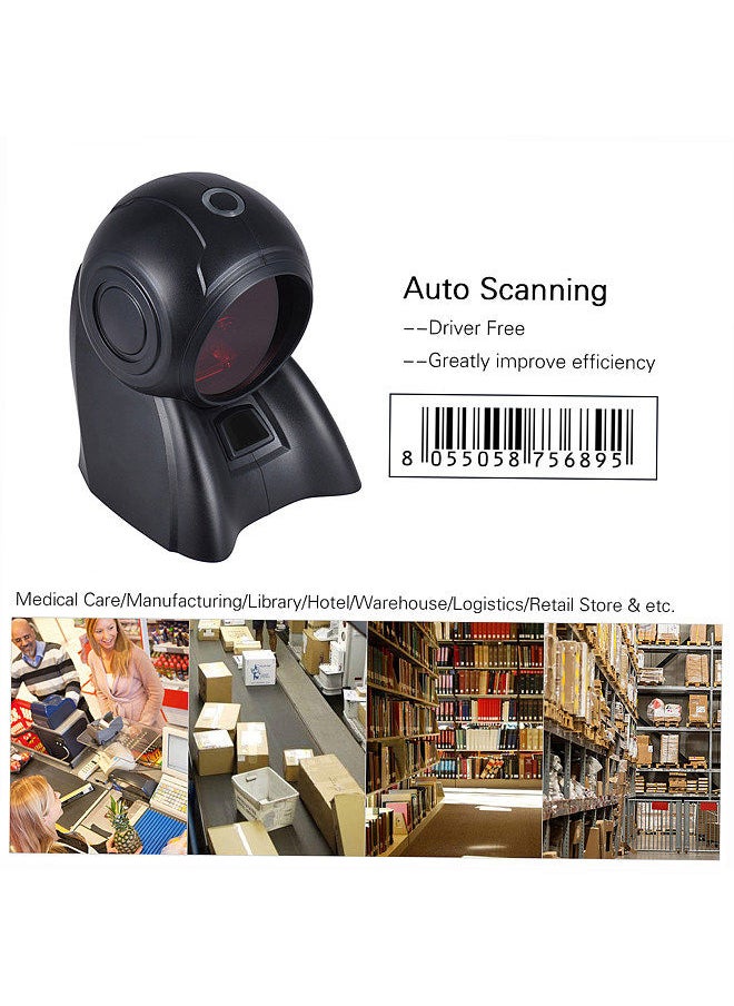 Generic Omni-directional 20 Lines 1D USB Orbit Barcode Scanner Reader Auto Scanning 1800t/s Speed 30° Adjustable Head  - Image 5
