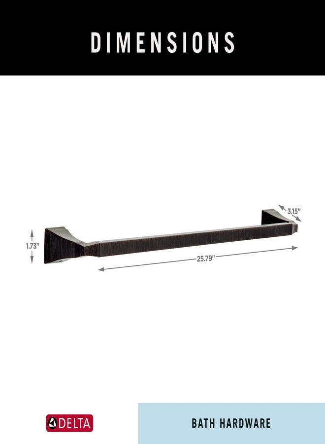 Delta Faucet 75124-RB Dryden Towel Bar, 24 inch, SpotShield Venetian Bronze - Image 3