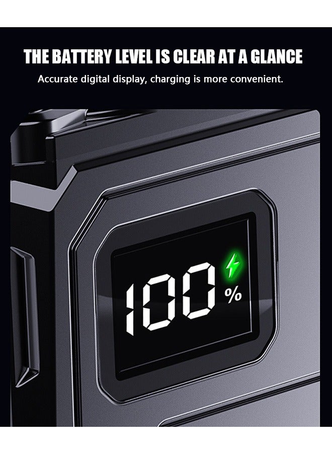 Flashlights High Lumens Rechargeable, Super Bright Flashlight with LCD Digital Display, Zoom, IPX7 Waterproof, Powerful Tactical Flashlight for Emergencies (Black) - Image 4