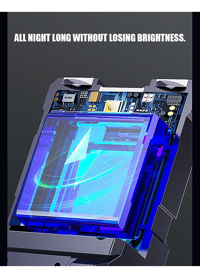 Flashlights High Lumens Rechargeable, Super Bright Flashlight with LCD Digital Display, Zoom, IPX7 Waterproof, Powerful Tactical Flashlight for Emergencies (Black) - Image 3