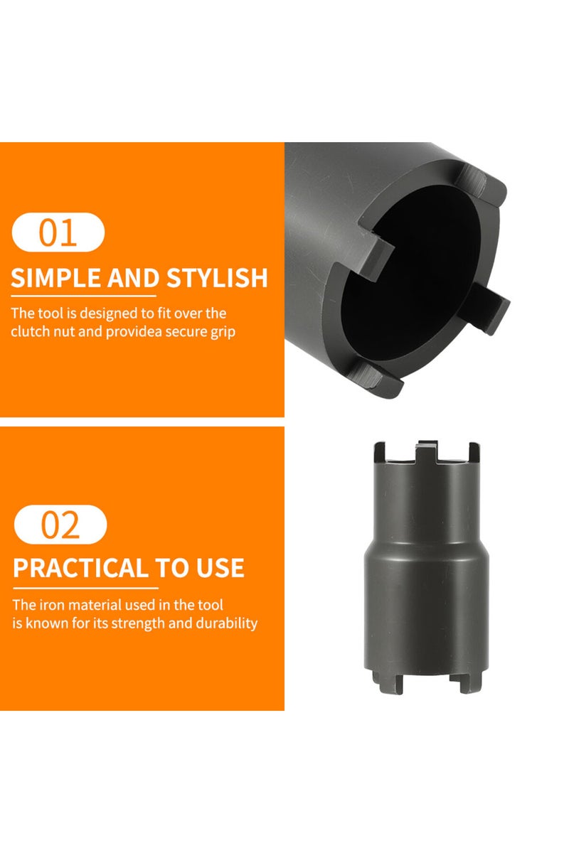 إيروريكس أداة فك صواميل الدراجات النارية، مفتاح ربط صامولة قفل القابض مزدوج الرأس أسود اللون، أدوات إصلاح الدراجات النارية لـ KTM ... - Image 5