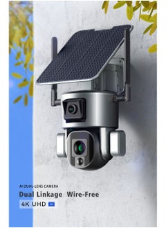 كروني كاميرا D5 Wifi 4k 8mp تعمل بالطاقة الشمسية ببطارية ربط مزدوجة، كاميرا Cctv لاسلكية 8 ميجا بيكسل  - Image 4