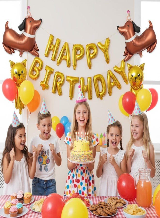 جريفوسيا مجموعة بالونات عيد ميلاد الكلاب من جريفوسيا، 6 قطع، بالونات فويل مايلر على شكل حيوانات تمشي، زينة عيد ميلاد الكلاب، لوازم حفلات الحيوانات الأليفة - Image 4