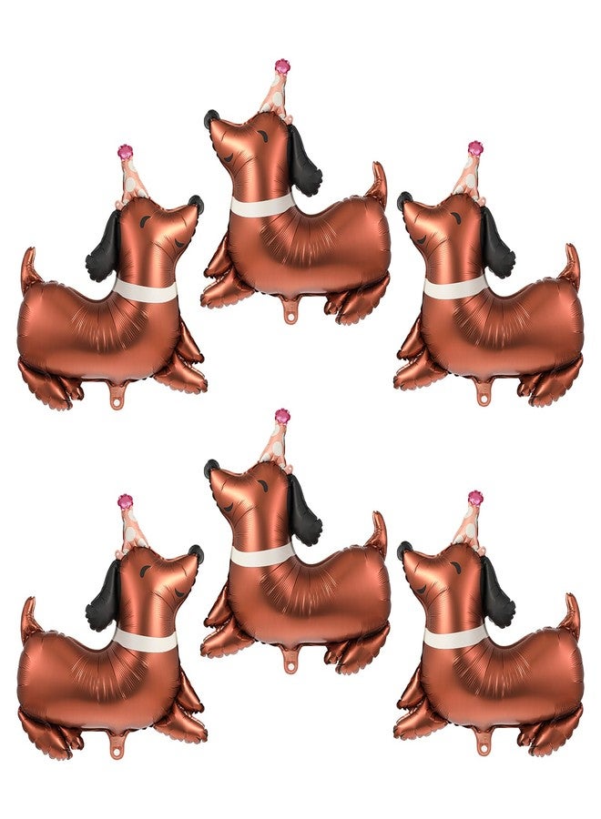 جريفوسيا مجموعة بالونات عيد ميلاد الكلاب من جريفوسيا، 6 قطع، بالونات فويل مايلر على شكل حيوانات تمشي، زينة عيد ميلاد الكلاب، لوازم حفلات الحيوانات الأليفة - Image 1