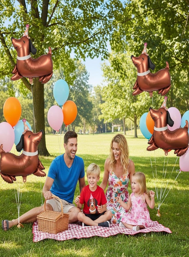 جريفوسيا مجموعة بالونات عيد ميلاد الكلاب من جريفوسيا، 6 قطع، بالونات فويل مايلر على شكل حيوانات تمشي، زينة عيد ميلاد الكلاب، لوازم حفلات الحيوانات الأليفة - Image 5