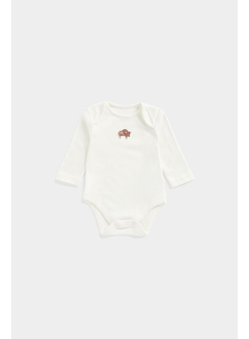 mothercare Infant 4 Pack Assorted Bodysuits - Image 3