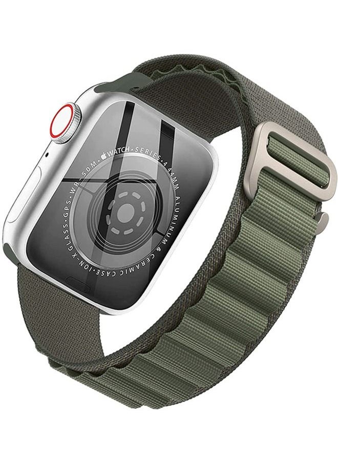 Rock Pow - Alpine Loop Nylon Bands Compatible with Apple Watch Band 42mm 44mm 45mm 49mm Women Mens, Adjustable Sport with Metal G-Hook Braided Strap for iWatch Ultra Series - Image 1