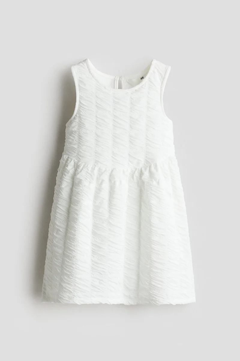 اتش اند ام فستان من الجيرسيه بارز الملمس