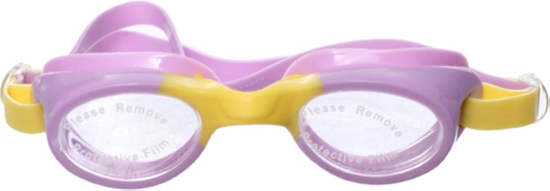 MINSA Swim Goggles in Box M108 Yellow/Purple for Swimming and Water Sports