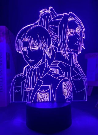 Attack on Titan Levi Ackerman Hange Zoe 3D Anime People Silhouette Illusion Night Light Home Room Decor Child Gift Levi Ackerman Hange Zoe Statue Lamp - pzsku/Z6AAC7D5BDA7DECBAACCAZ/45/_/1681642793/1f8b8131-42e3-458a-93bc-fe577700418b