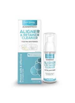 EverSmile EverSmile AlignerFresh Extra Whitening Aligner & Retainer Cleaning Foam. AlignerFresh Cleaning Foam for Invisalign, ClearCorrect, Essix, Hawley Trays/Aligners. Cleans, Kills Bacteria & Whitens Teeth.  - Image 1