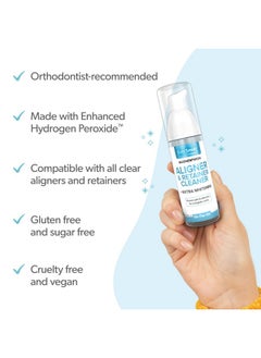 EverSmile EverSmile AlignerFresh Extra Whitening Aligner & Retainer Cleaning Foam. AlignerFresh Cleaning Foam for Invisalign, ClearCorrect, Essix, Hawley Trays/Aligners. Cleans, Kills Bacteria & Whitens Teeth.  - Image 3