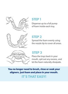 EverSmile EverSmile AlignerFresh Extra Whitening Aligner & Retainer Cleaning Foam. AlignerFresh Cleaning Foam for Invisalign, ClearCorrect, Essix, Hawley Trays/Aligners. Cleans, Kills Bacteria & Whitens Teeth.  - Image 5