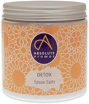 Absolute Aromas Detox Epsom Bath Salts 575g Magnesium Sulphate Infused with 100 Pure Juniperberry Geranium Palmarosa Grapefruit and Cedarwood Oils Essential Oils - Image 1