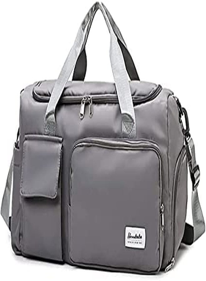 KINDRED Large Capacity Travel Duffel Bag, Travel Lightweight Waterproof Carry On Luggage Bags Multi Functional Bag Gym, Dry and Wet Separation Foldable Travel Duffel Bag for Women. (Black Gym Bag) - Image 5