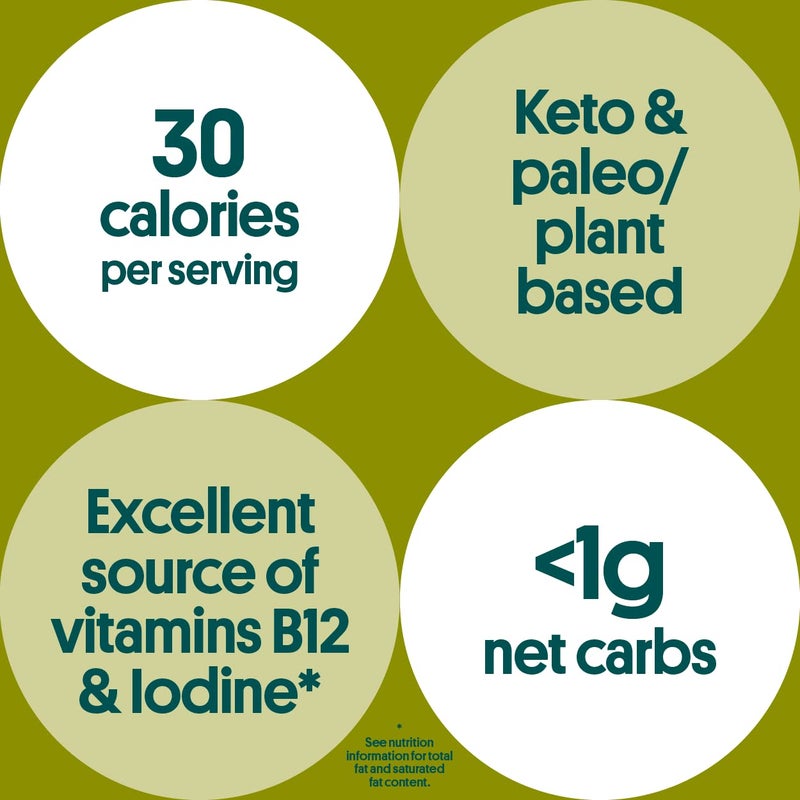 Gimme أوراق الأعشاب البحرية المحمصة العضوية من gimMe - زيت زيتون بكر ممتاز - 12 عبوة مشاركة - كيتو، نباتي، خالي من الغلوتين - مصدر رائع لليود وأوميغا 3 - وجبة خفيفة صحية للأطفال والبالغين - Image 2