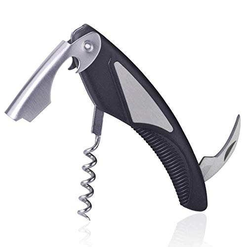 Prostuff.in® Bottle Openers, Wine Bottle Opener Kit for Beer, 3-in-1 Multi-Purpose Premium Stainless Steel Corkscrew Manual Wine Key Bottle Openers, 13.5L x 3.7Wcm, Multicolour, 1pc, - Image 1