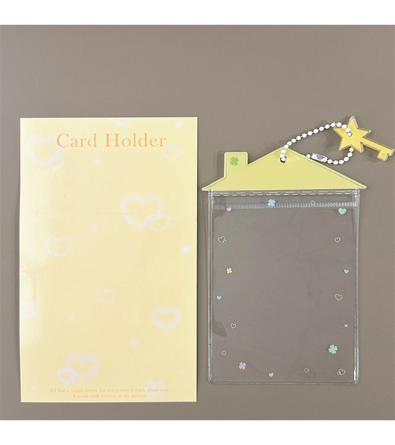 Yellow Waterproof 1pc Transparent PVC Card Holder Protective Sleeve Suitable For Credit Card Membership Card Business Card Case - Image 4