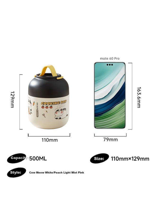 Relea Stainless Steel Thermal Food Jar, 316l Heat-resistant Insulated Pot, Portable Lunch Box For Work, Soup Cooker, Health-preserving Holiday Gift - Image 1