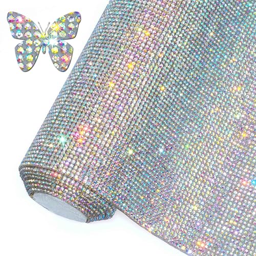 Locacrystal Bling Rhinestone Sticker DIY Car Decoration Stickers SelfAdhesive Hotfix Glitter Crystal Gem Sheet Stickers for CarCrafts Decoration 81000 Pcs 2mm RhinestonesCrystal AB158x394