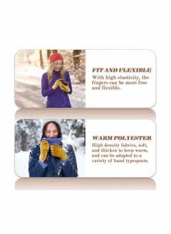 SYOSI Women Touch Screen Gloves - Winter Warm Gloves Touchscreen Mittens Thermal Fleece Lined Knitted Gloves for Outdoor  - Image 5