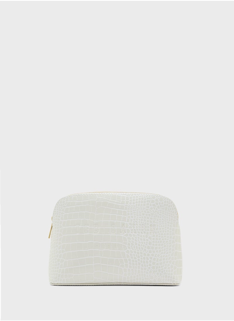 Ted Baker Crocala Croc Detail Debossed Makeup Bag  - Image 2