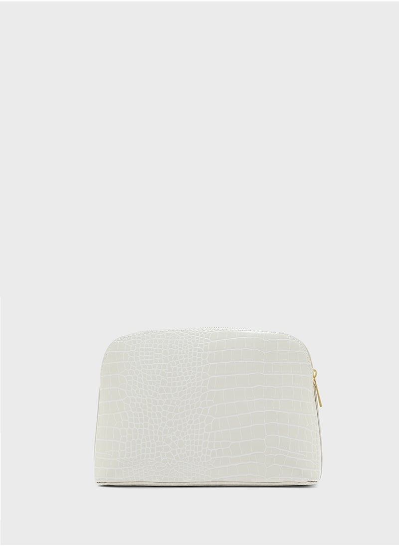 Ted Baker Crocala Croc Detail Debossed Makeup Bag  - Image 3