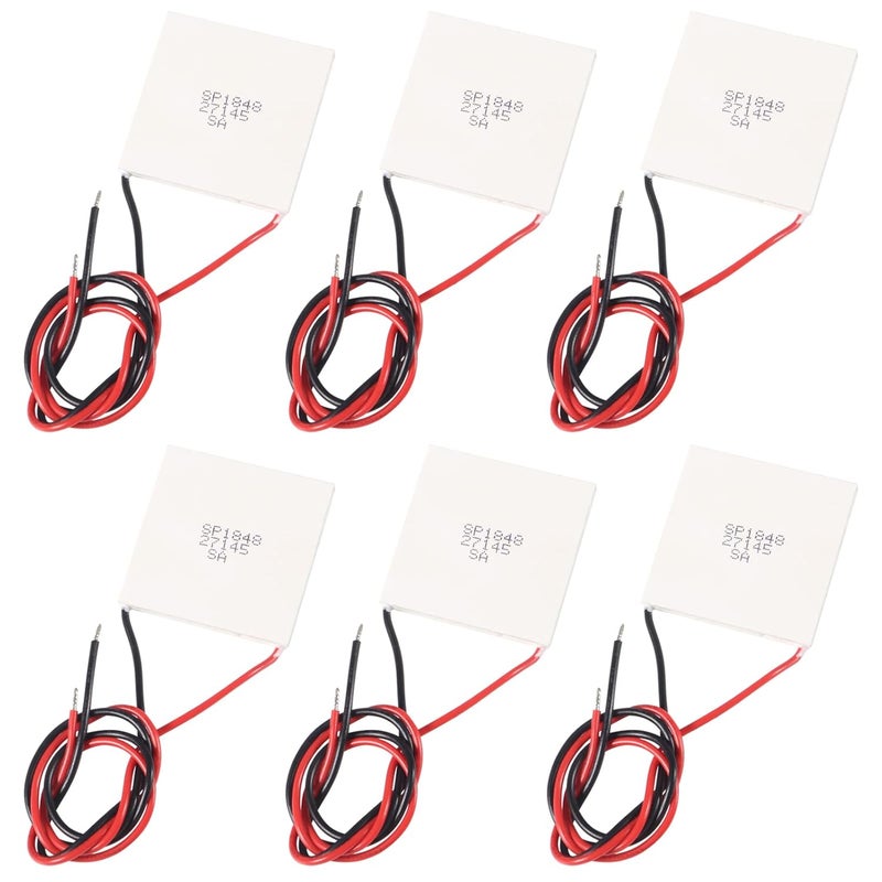 UMLIFE 6PCS SP184827145 Peltier TEG Module Heatsink Semiconductor Thermoelectric Generator Cooler Cooling Power Plate Module 40 x 40 mm 150 - Image 1