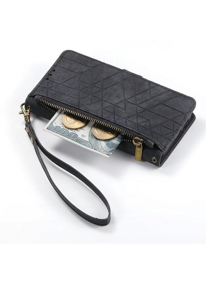 Case Compatible with Motorola Moto Edge 50 Fusion, [Anti-fall Anti-Scratch] Fashion Flip Wallet Case Leather Card Slots and Kickstand for Woman Man  - Image 3