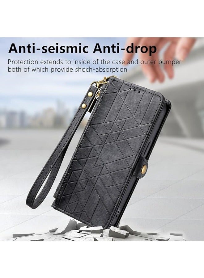 Case Compatible with Motorola Moto Edge 50 Fusion, [Anti-fall Anti-Scratch] Fashion Flip Wallet Case Leather Card Slots and Kickstand for Woman Man  - Image 5
