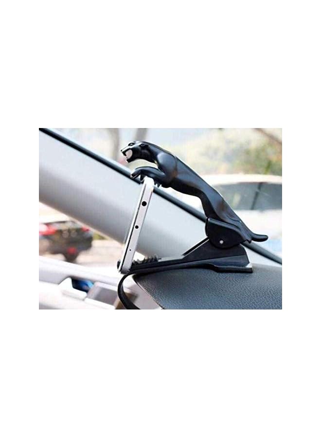 PROMASS Degree Car Jaguar Bracket Cell Mount Stand, Car Dashboard Phone Holder Multi-function Universal GPS Stand buckle Bracket black  - Image 2