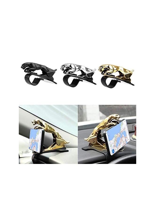PROMASS Degree Car Jaguar Bracket Cell Mount Stand, Car Dashboard Phone Holder Multi-function Universal GPS Stand buckle Bracket black  - Image 4