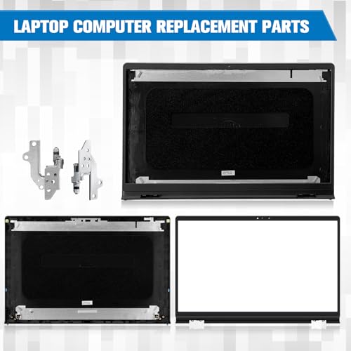 Konohan 4 Pack Replacement LCD Back Laptop Computer Replacement Parts Cover Top Case Lid Front Bezel with Hinges Compatible with Dell Inspiron 15 3510 3511 3515 3520 3525 00WPN8 - Image 2
